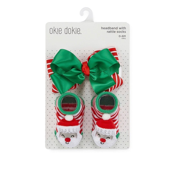 Okie Dokie Christmas Headband & rattle Socks
Baby Girls 2-pc - Picture 2 of 15